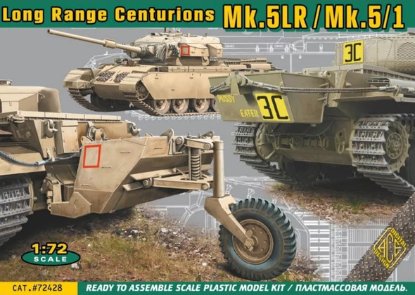 ACE72428 - ACE - 1/72 Centurion Mk.5LR/Mk.5/1 ('Long range Centurions')