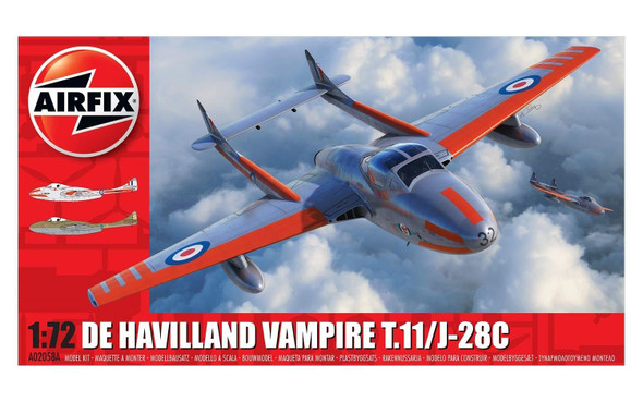 AIR02058A - Airfix - 1/72 de Havilland Vampire T.11 (Discontinued)