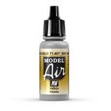 VLJ71407 - Vallejo - Model Air: Sky Grey - 17mL Bottle - Acrylic / Water Based - Flat