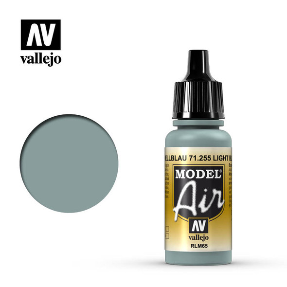 VLJ71255 - Vallejo - Model Air: Light Blue - 17mL Bottle - Acrylic / Wa ter Based - Flat