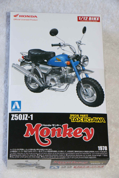 AOS052204 - Aoshima - 1/12 Honda Monkey Custom Tahegawa Ver.1