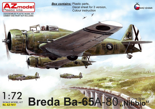 AZM7617 - AZ Models - 1/72 Breda Ba-65A-80 'Nibbio' (Over Spain)