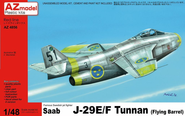 AZM4866 - AZ Models - 1/48 J-29E/F Tunnan