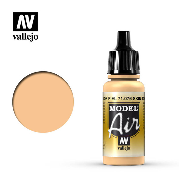 VLJ71076 - Vallejo - Model Air: Skintone - 17mL Bottle - Acrylic / Wate r Based - Flat