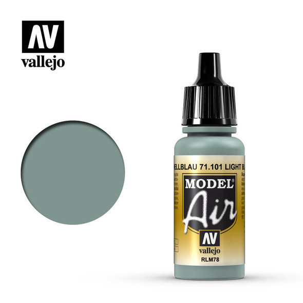 VLJ71101 - Vallejo - Model Air: Blue - 17mL Bottle - Acrylic / Water Ba sed - Flat