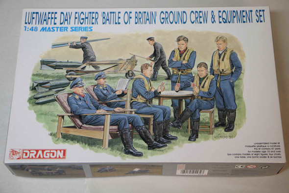 DRA5532 - Dragon - 1/48 Luftwaffe Day Fighter Ground Crew and Equipment