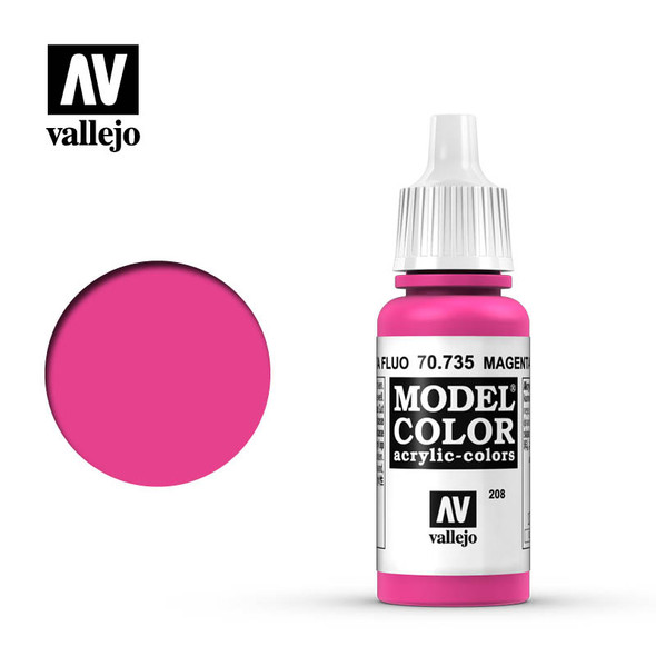 VLJ70735 - Vallejo Model Color Fluorescent Magenta - 17ml - Acrylic