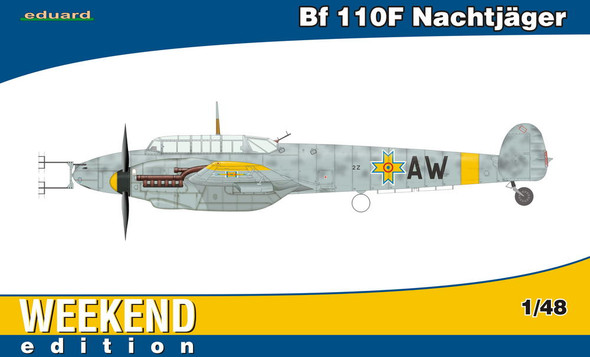 EDU84145 - Eduard - 1/48 Bf 110F Nachtjager (Weekend Ed.)