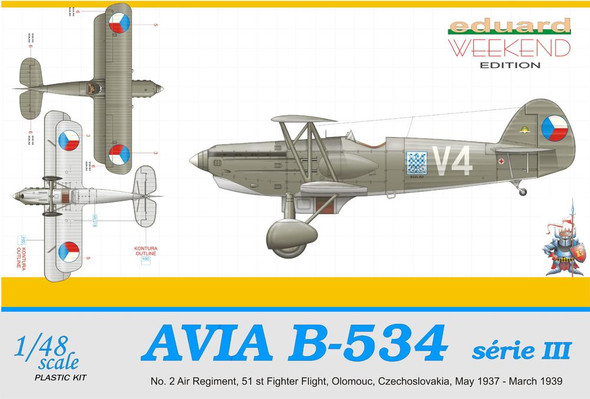 EDU8474 - Eduard - 1/48 Avia B-534 serie III Weekend Ed.