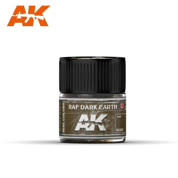 AKIRC287 - AK Interactive Real Color RAF Dark Earth - 10ml - Lacquer