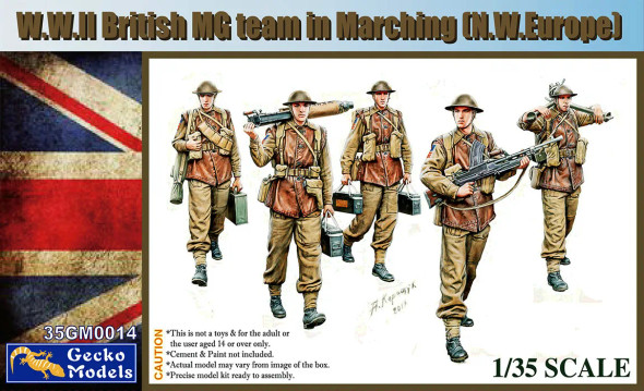 Gecko Models 1/35 WWII British MG Team Marching