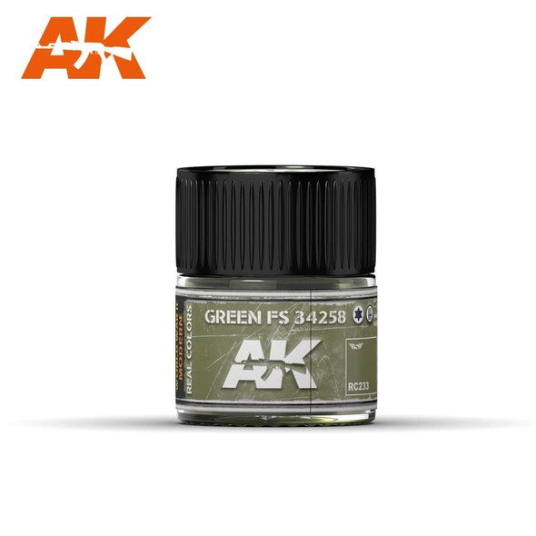 AKIRC233 - AK Interactive Real Color Green FS34258 - 10ml - Lacquer