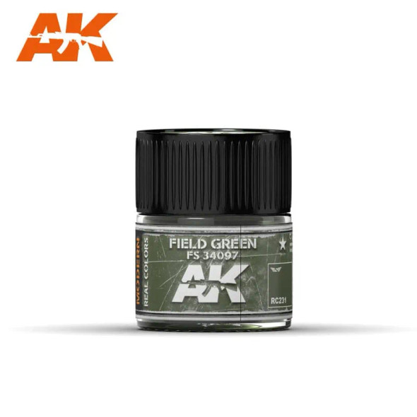 AKIRC231 - AK Interactive Real Color Field Green FS34097 10ml