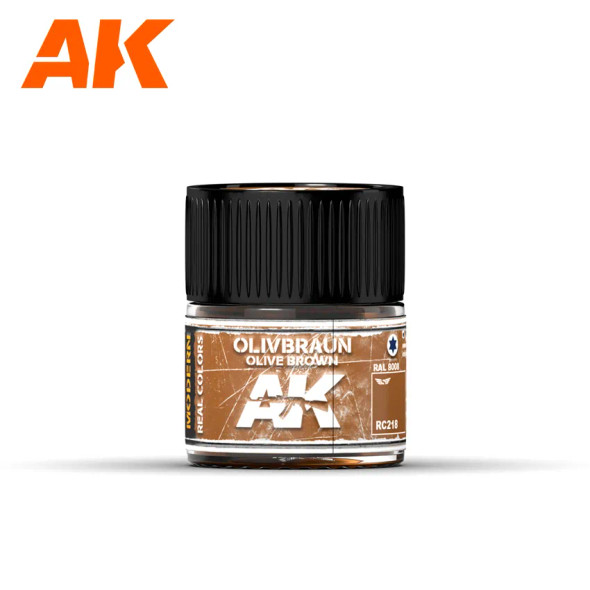 AKIRC218 - AK Interactive Real Color Olivbraun RAL8008 10ml