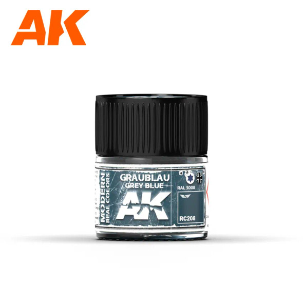 AKIRC208 - AK Interactive Real Color Graublau RAL 5008 10ml