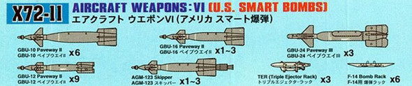 Hasegawa 1/72 Aircraft Weapons VI
