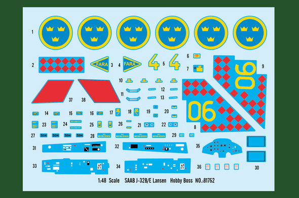 HBB81752 - Hobbyboss - 1/48 SAAB J-32B/E Lansen