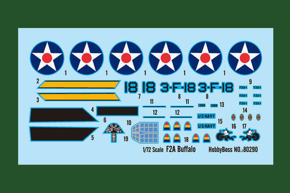 HBB80290 - Hobbyboss - 1/72 F2A Buffalo Easy Assembly