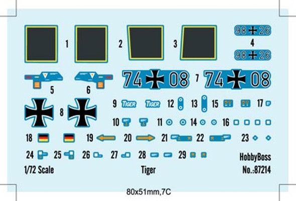 HBB87214 - Hobbyboss - 1/72 Tiger UHT (German)