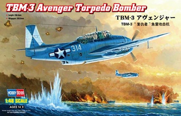 HBB80325 - Hobbyboss - 1/48 TBM-3 Avenger Torpedo Bomber