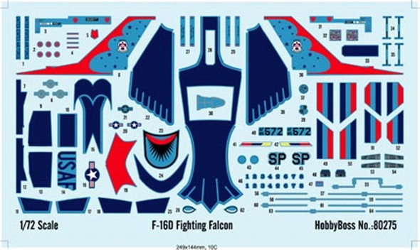 HBB80275 - Hobbyboss - 1/72 F-16D Fighting Falcon