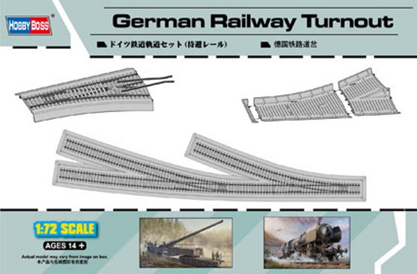 HBB82909 - Hobbyboss - 1/72 German Railway Turnout