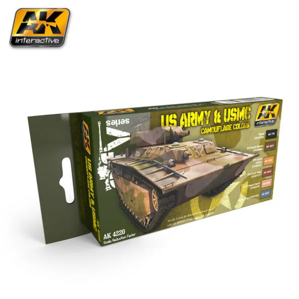 AKIAK4220 - AK Interactive Paint Set: WWII US Army/USMC
