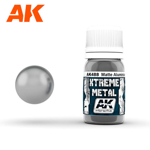 AKIAK488 - AK Interactive Xtreme Metal: Matte Aluminum