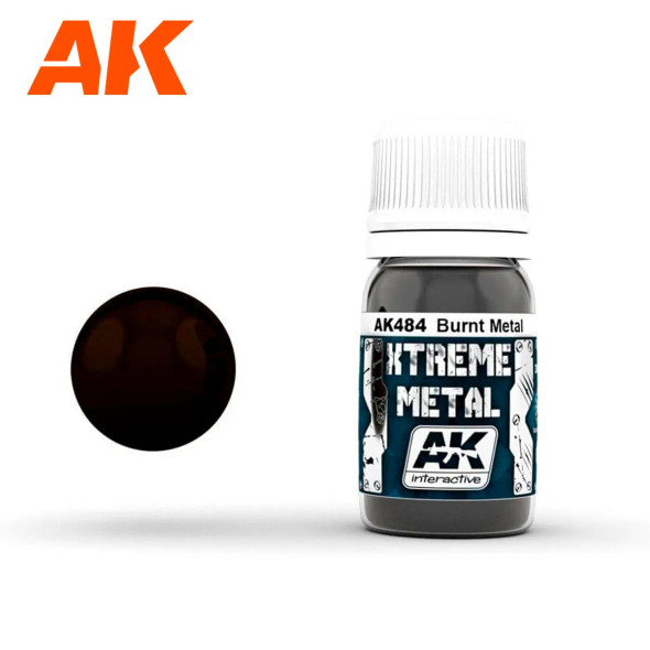 AKIAK484 - AK Interactive Xtreme Metal: Burnt Metal 30ml