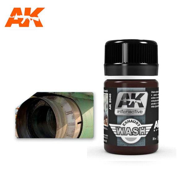 AKIAK2040 - AK Interactive Wash For Exhaust 35ml