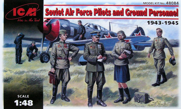 ICM48084 - ICM - 1/48 Soviet Air Force Pilots/Gnd Person.