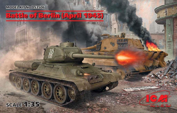 ICMDS3506 - ICM - 1/35 Battle of Berlin April 1945 (T-34/85 & King Tiger)