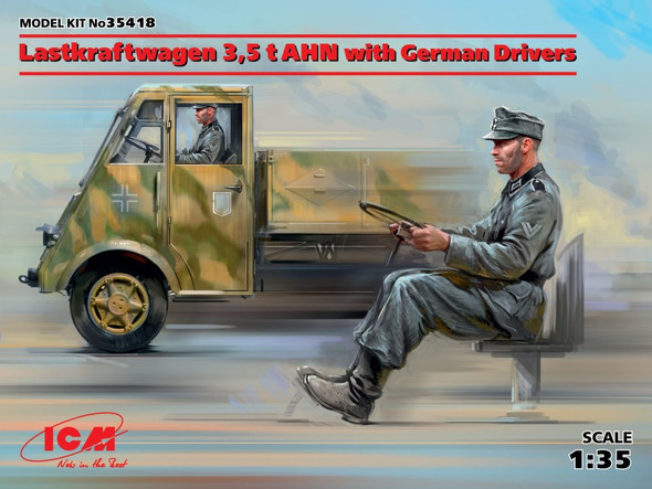 ICM35418 - ICM - 1/35 Lastkraftwagen 3.5t AHN w Drivers
