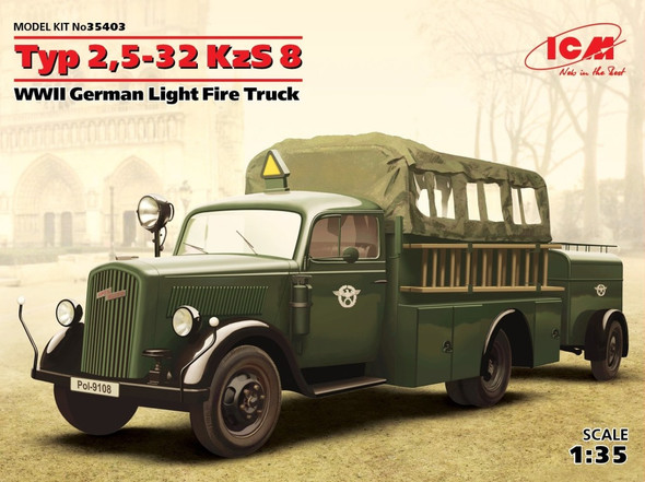 ICM35403 - ICM - 1/35 Type 2.5-32 KzS 8 WWII German Fire Truck