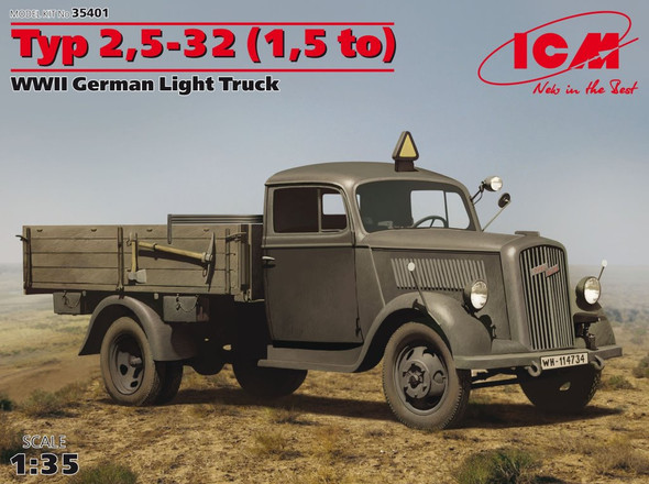 ICM35401 - ICM - 1/35 Typ 2.5-32 (1.5t) WWII truck German light truck