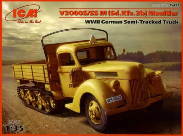 ICM35412 - ICM - 1/35 V3000S/SS M Maultier (Sd.Kfz.3b) German WWII Semi-Tracked Truck