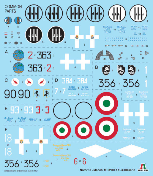 ITA2767 - Italeri - 1/48 Macchi MC.200 Serie XXI-XXIII