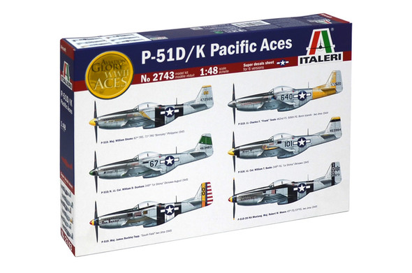 ITA2743 - Italeri - 1/48 P-51D/K - Pacific Aces (Discontinued)
