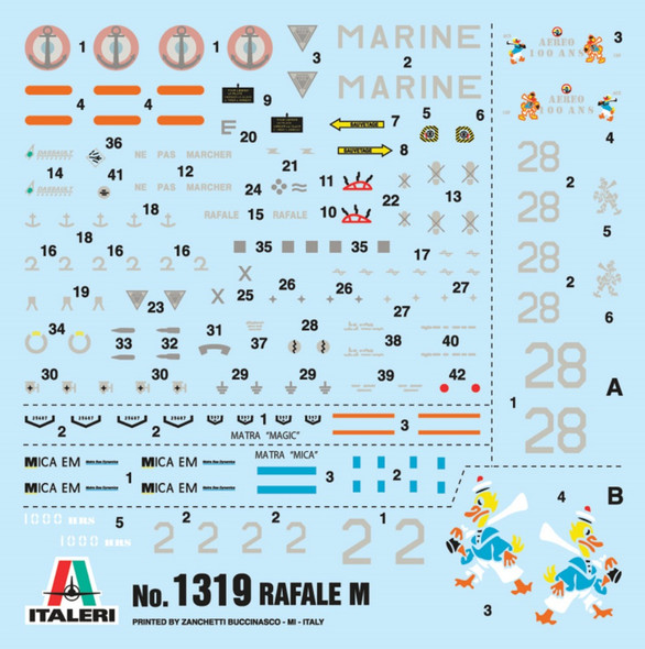 ITA1319 - Italeri - 1/72 Rafale M Op.Extereures 2011