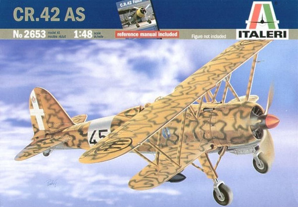ITA2653 - Italeri - 1/48 CR.42 AS w/Reference Book (Discontinued)