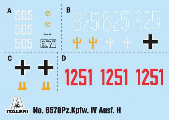 ITA6578 - Italeri - 1/35 Pz.Kpfw.IV Ausf.H