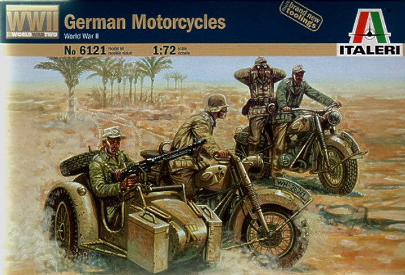ITA6121 - Italeri - 1/72 German Motorcycles