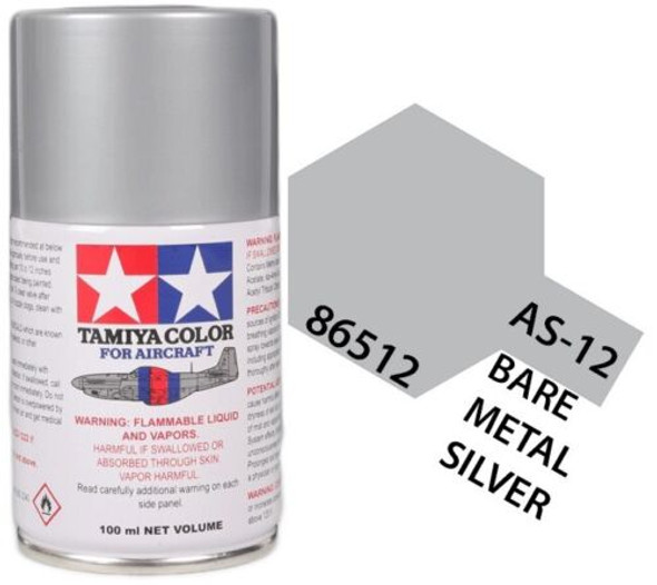 TAMAS12 - Tamiya 100ml - Bare Metal Silver Spray