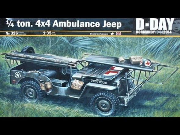 ITA326 - Italeri - 1/35 1/4 Ton 4x4 Ambulance Jeep