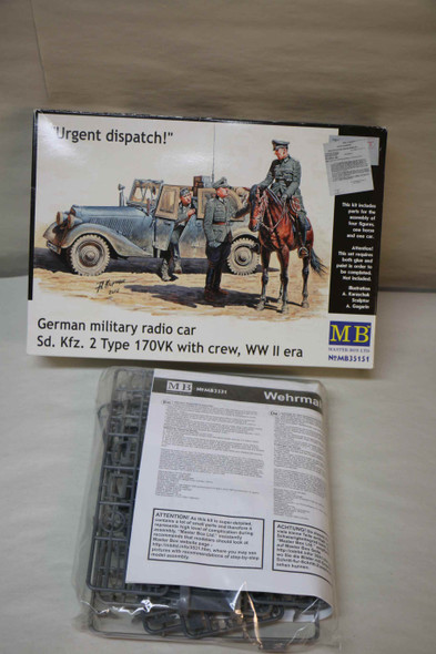 MBL35151 - Master Box - 1/35  German military radio car Sd. Kfz. 2 Type 170VK with crew