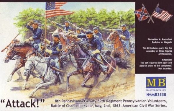 MBL3550 - Master Box - 1/35 8th Penn. Cavalry Civil War