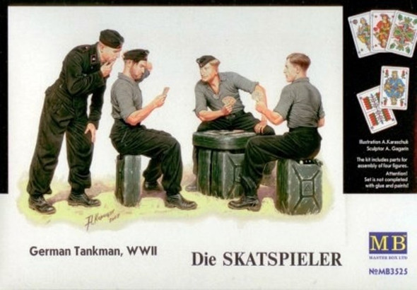 MBL3525 - Master Box - 1/35 Die Skatspieler German Tankmen WWII