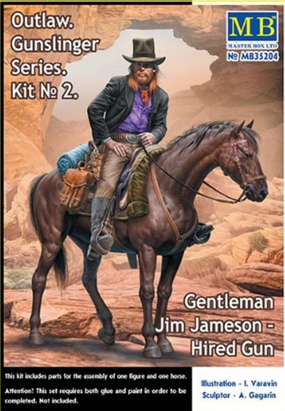 MBL35204 - Master Box - 1/35 Outlaw Gunslinger Hired Gun Gentleman Jim Jameson
