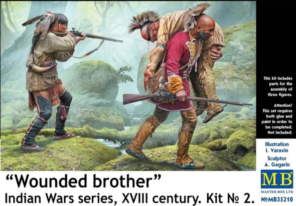 MBL35210 - Master Box - 1/35 Wounded Brother" Indian Wars Indian Wars XVIII Century"