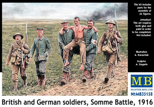 MBL35158 - Master Box - 1/35 British & German Infantry The Battle of the Somme 1916
